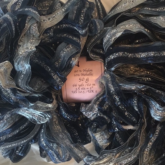 Louisa Harding - Sari Ribbon - Blue and silver 08 - Picture 3 of 3